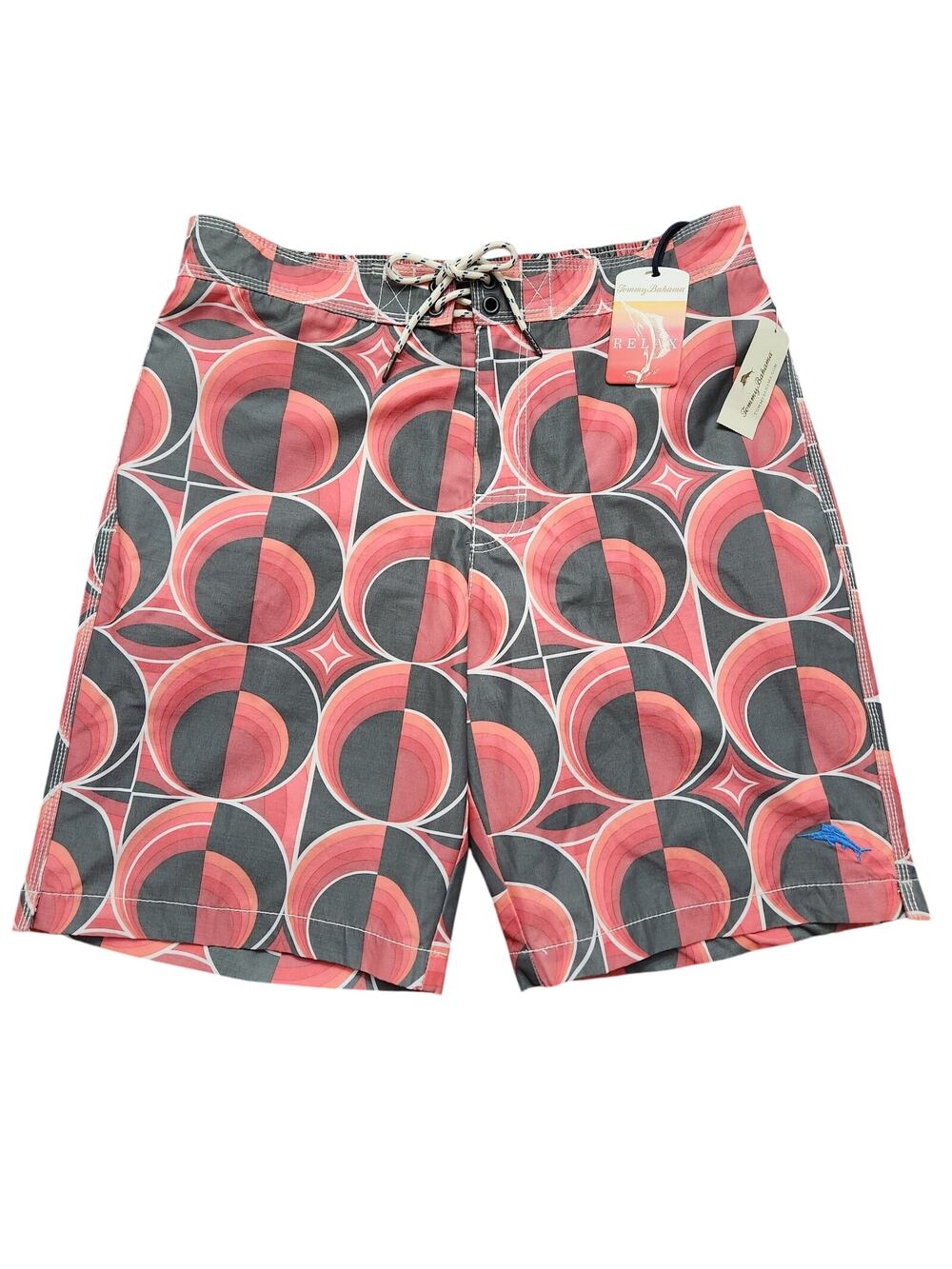 NWT Tommy Bahama Baja Cyber Circles Chilean Swim Trunks Size Medium